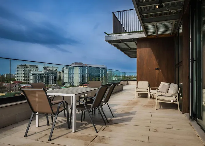 Apartman Luxury 3br Penthouse With Artistic Deco & Terrace Bukarest